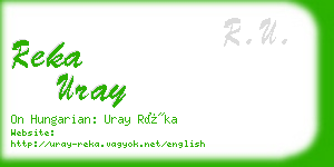 reka uray business card